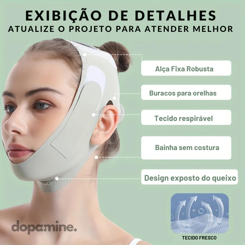 SlimFace: Cinto para contorno facial e cuidados com a pele