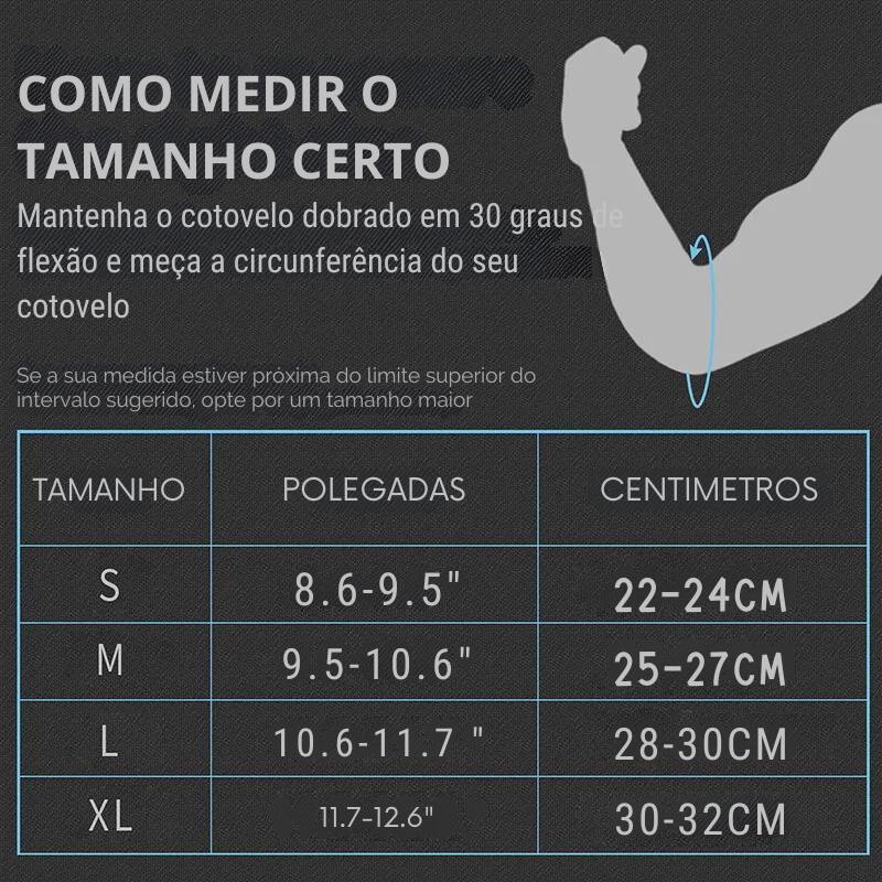 Cotoveleira Elástica de Suporte para Cotovelo Esportivo