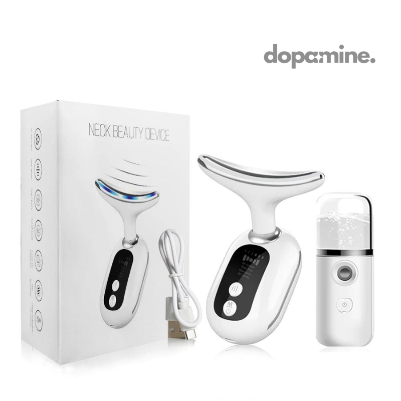 EternaVibe - Dispositivo de Contorno Facial e de Pescoço com EMS e Photon LED